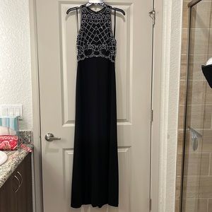 Black Gown Cachet Bejeweled